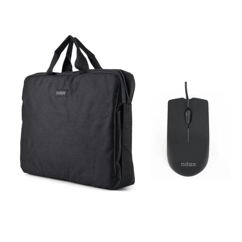 NILOX Maletn 15.6"Negro+Ratn USB 1000dpi