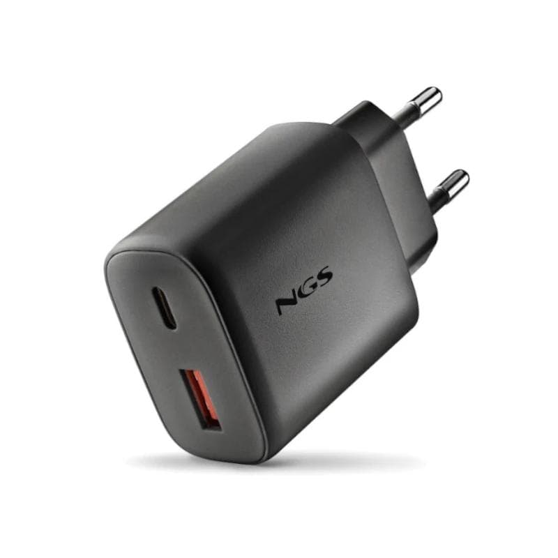 NGS CARGADOR GAN ULTRARAPIDO 45 W USB-C+ USB-A