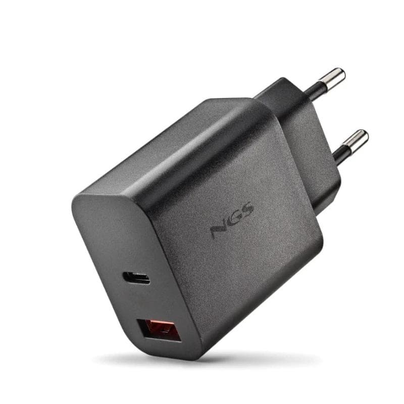 NGS CARGADOR GAN ULTRARAPIDO 30 W USB-C+ USB-A