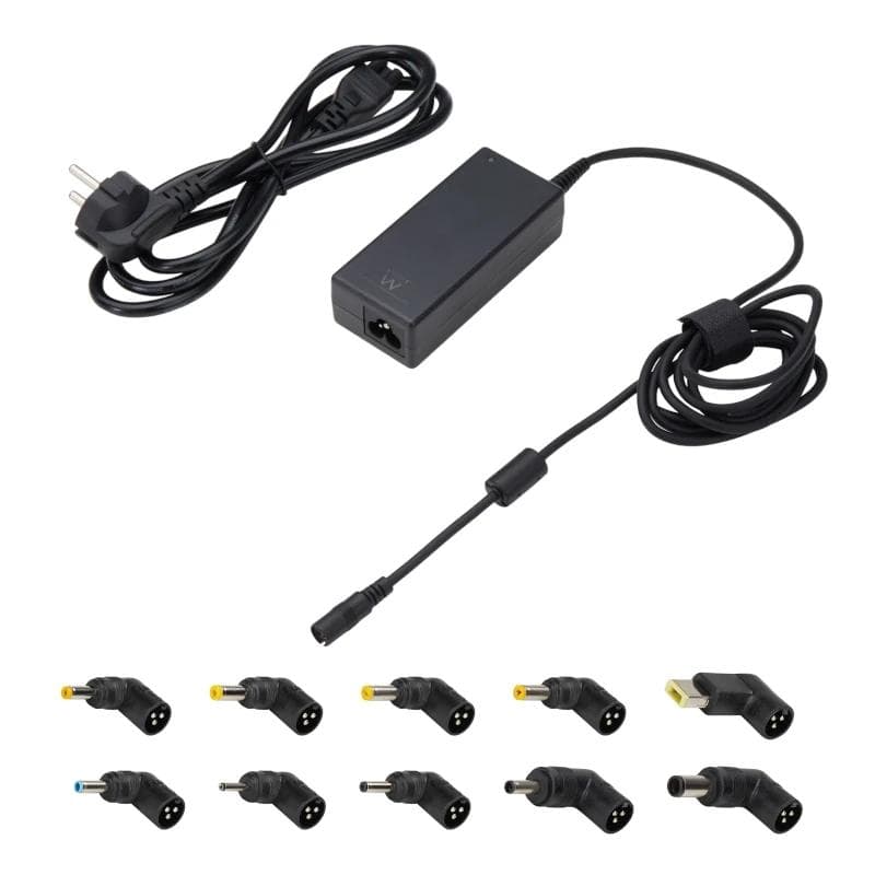EWENT Cargador Auto. Univer Notebook 65 W 10 Puntas