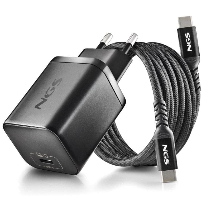 NGS PACK CARGA USBC 65 W+CABL 1,5M+5 CLAVIJ HP