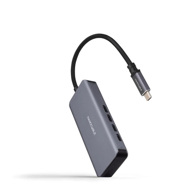 Nanocable HUB USB-C / M a 3xUSB-C / H ALUMINIO 10 cm