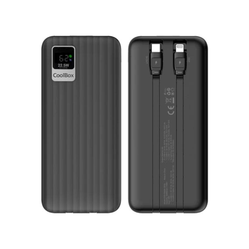 Coolbox PowerBank DP20 20000MAH LCD Negro Carg Rp