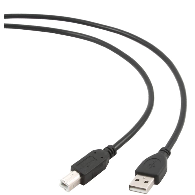 Gembird Cable USB 2.0 Tipo A / M-B / M 1.8 Mts Negro