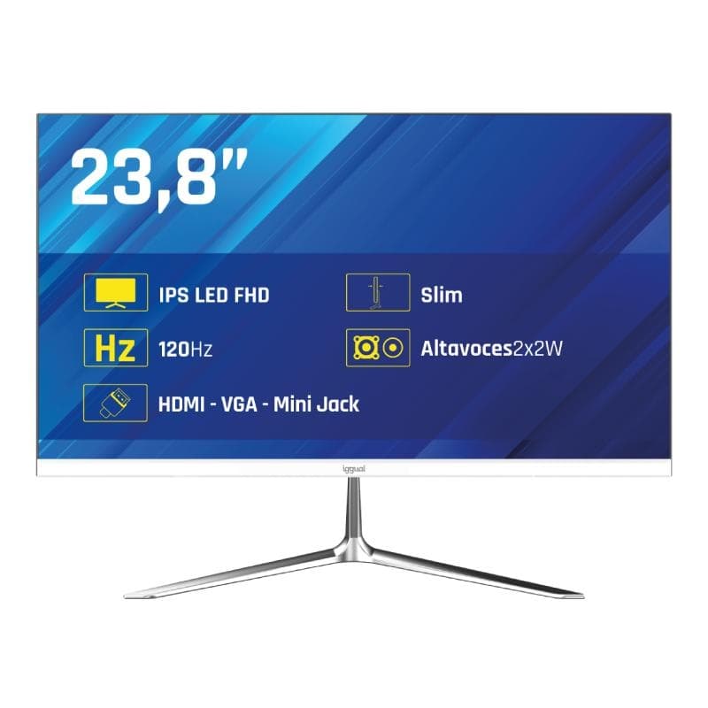 iggual Monitor 24" IPS 1ms FHD 120 Hz MM blanco