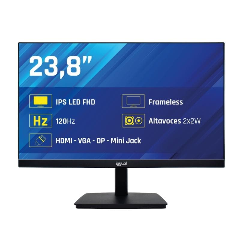 iggual Monitor 24" 120 Hz 1ms MM VESA Mini PC