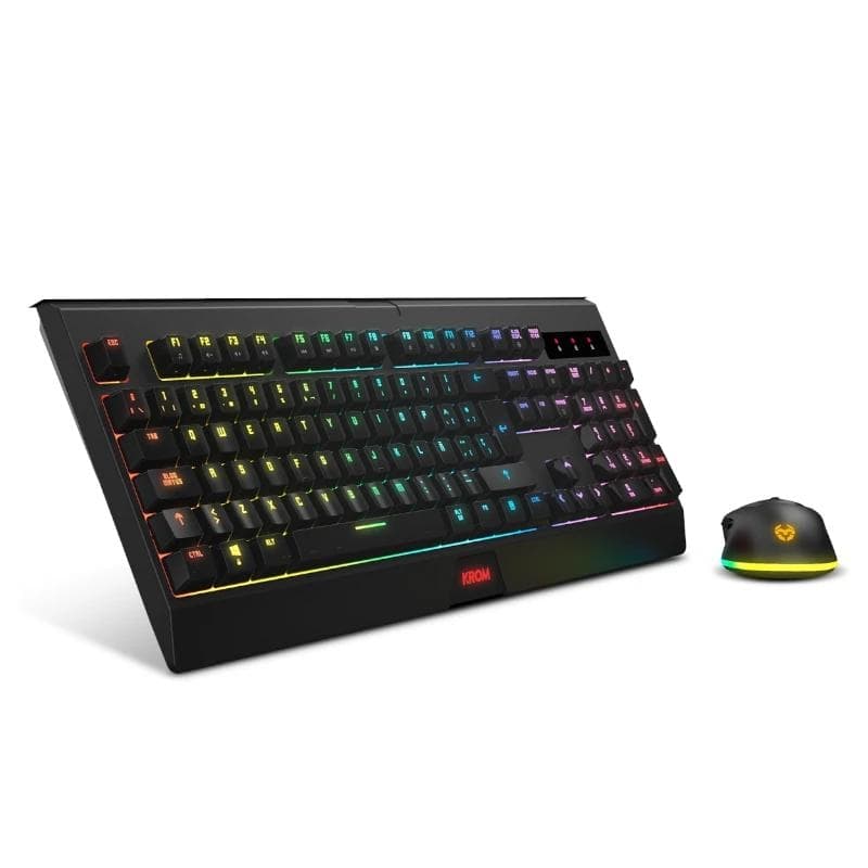 KROM KABALA | Kit Teclado y Ratn Wireless RGB SP