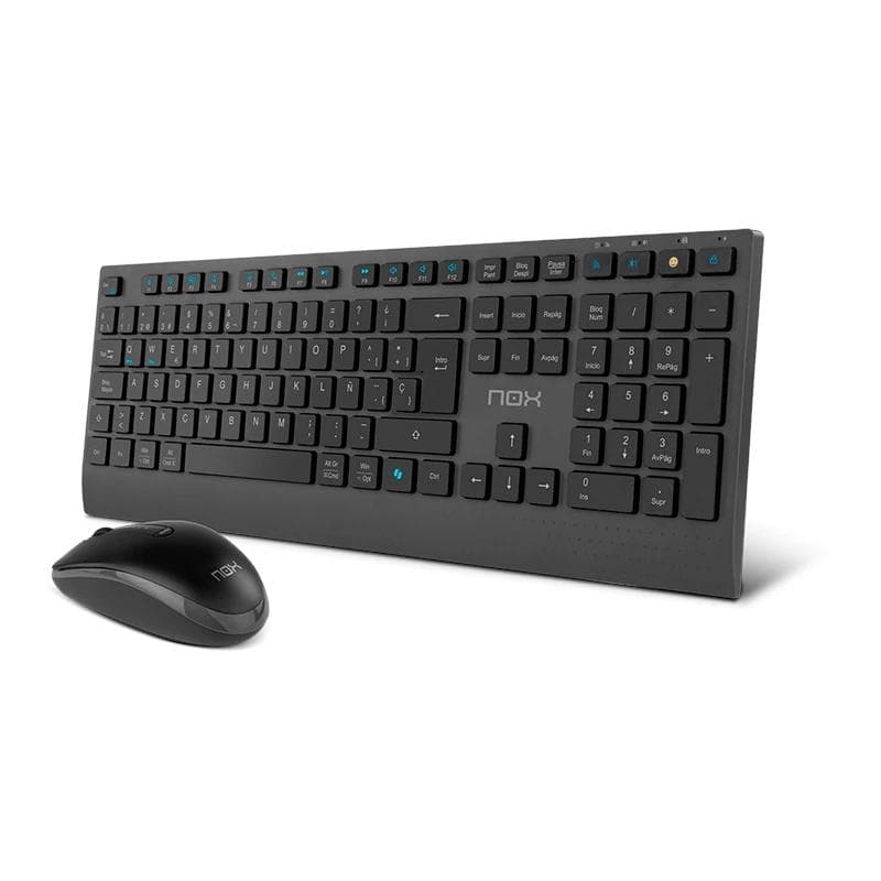 NOX LITE DUO Teclado+Ratn Inalámbrico Negro