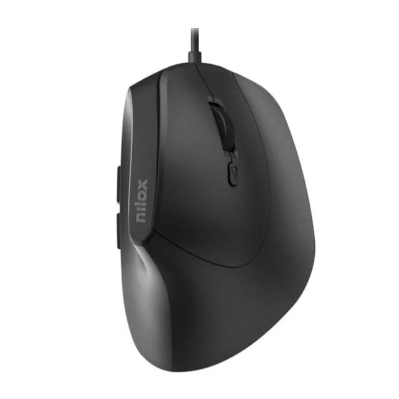 Nilox Ratn Vertical 3600 DPI, 6 botones, negro