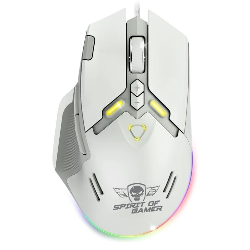 Spirit of Gamer Ratn Elite M60 Blanco RGB