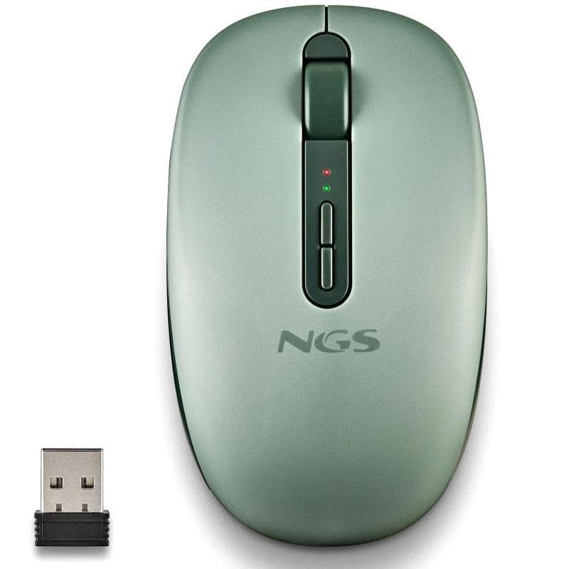 NGS Ratn Inalámbrico 2.4 GHz Dual BT FOGDUAL GREEN