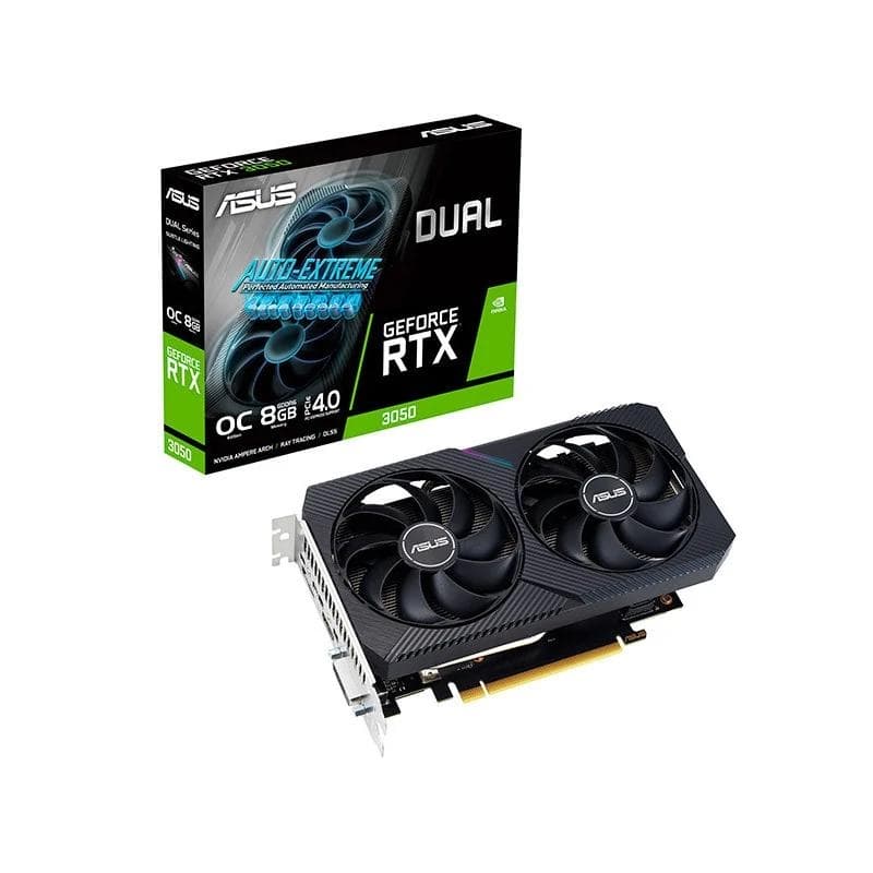 ASUS VGA NVIDIA DUAL RTX 3050 O8 g V2 8 GB DDR6