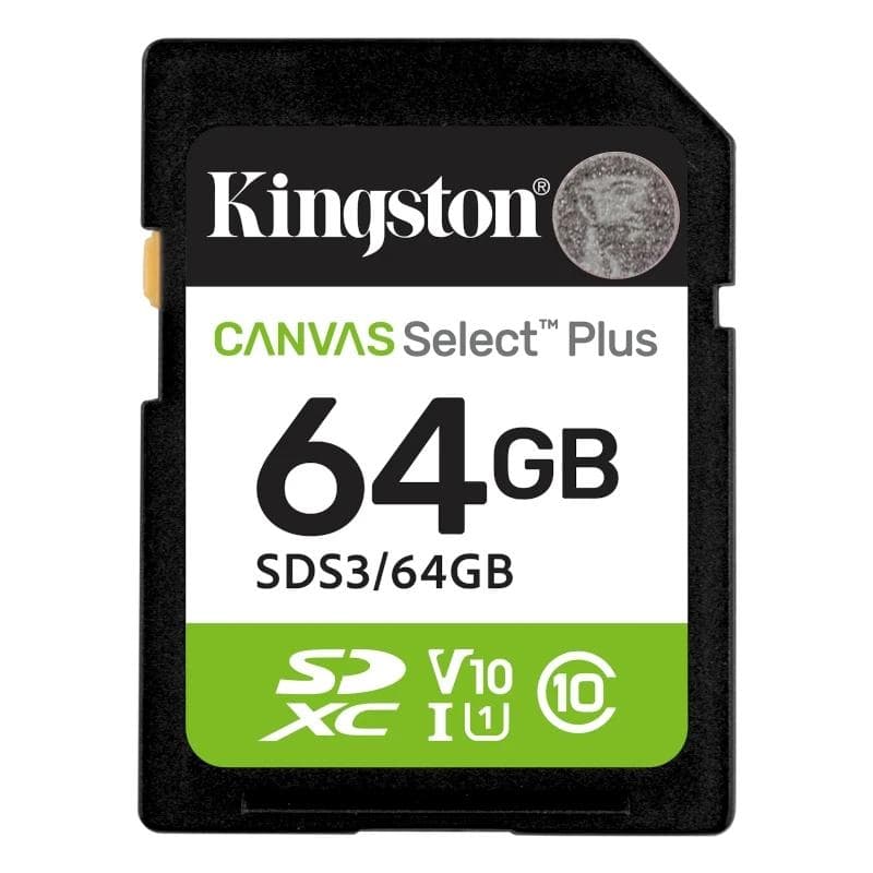 Kingston SD Canvas Select Plus Gen3 64 GB 100 MB-s