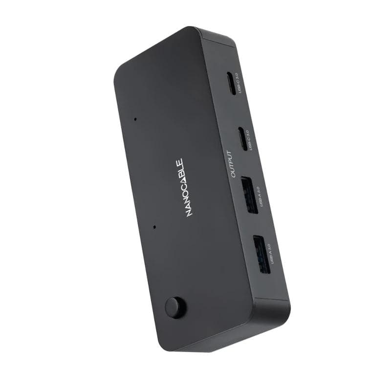 Nanocable Switch 2xUSB3.0+USB-C 5 V A 2xUSB-A3.0