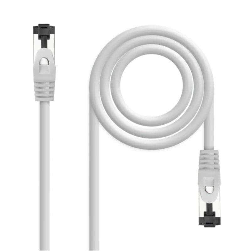 Nanocable Cable red Cat. 8.1 2 GHz SSTP Blanco 30 cm